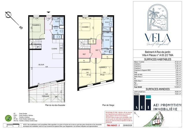 Maison &agrave; vendre - 5 pi&egrave;ces - 126,06 m2 - St Raphael - 83 - PROVENCE-ALPES-COTE-D-AZUR