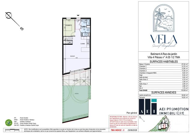 Maison &agrave; vendre - 5 pi&egrave;ces - 126,06 m2 - St Raphael - 83 - PROVENCE-ALPES-COTE-D-AZUR