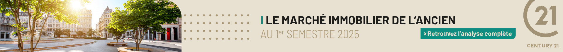 Immobilier de l’ancien : Au 1er semestre 2025